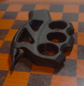 Black Carbon Fiber Spiked Brass Knuckle AR-15 Pistol Grip